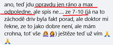 Reference klientky – Ze 7–10× denně na záchodě jen ráno a max odpoledne